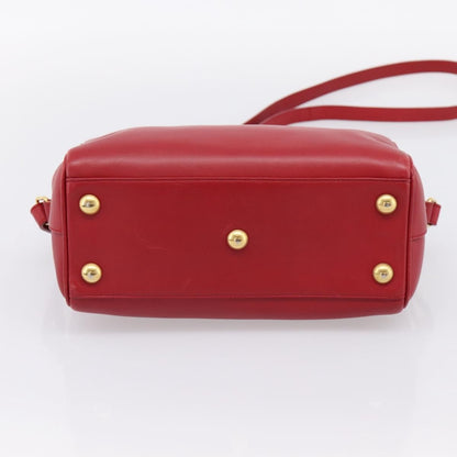 Saint Laurent Classic Baby Duffle Leather, Red, Leather, Handbag