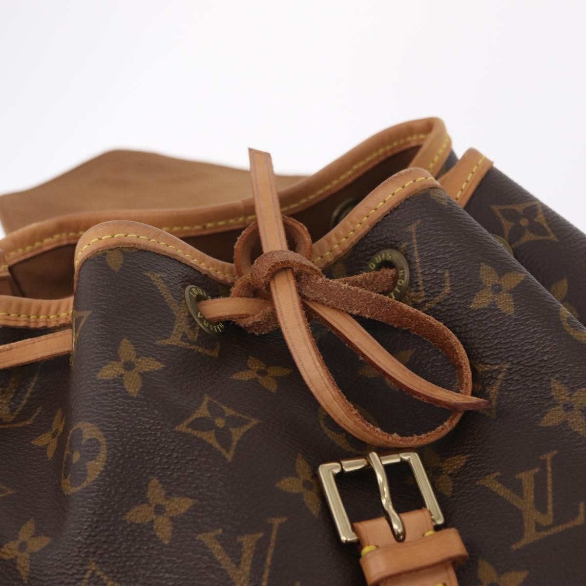 Louis Vuitton Vintage Montsouris Monogram Canvas, Brown, Canvas, Backpack