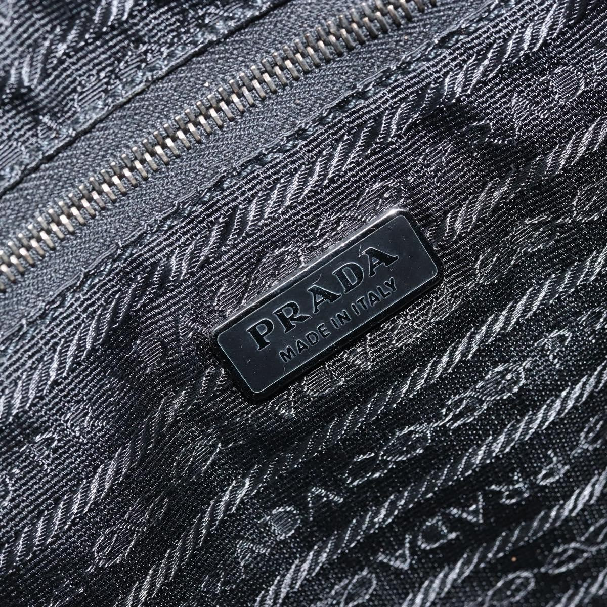 Prada Bowler Canvas with Leather, Beige, Canvas, Shoulder Bag
