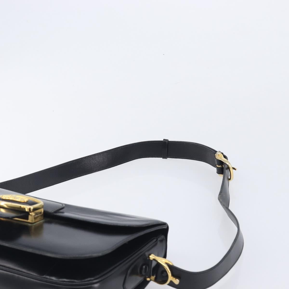 Celine Horse Carriage Leather, Black, Leather, Shoulder Bag