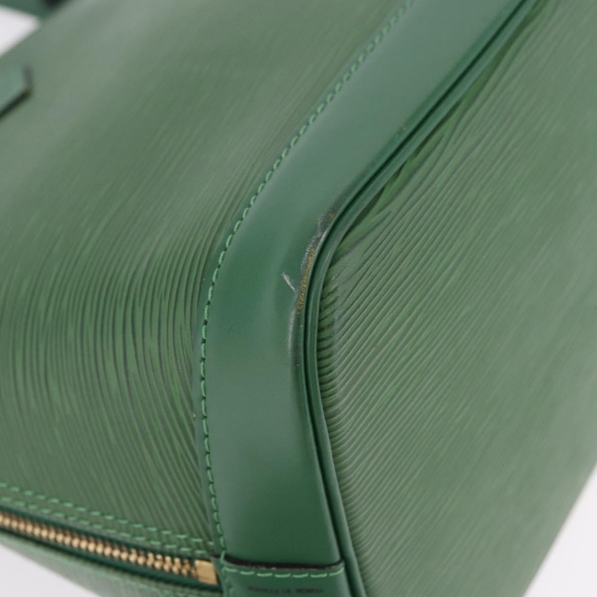 Louis Vuitton Alma Epi, Green, Leather, Handbag