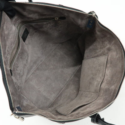 Louis Vuitton Soft Lockit Leather, Black, Leather, Handbag