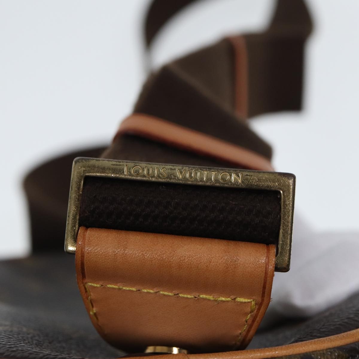 Louis Vuitton Pochette Gange Monogram Canvas, Brown, Canvas, Clutch
