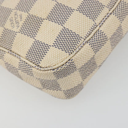 Louis Vuitton Pochette Accessoires Damier, Beige, Canvas, Clutch