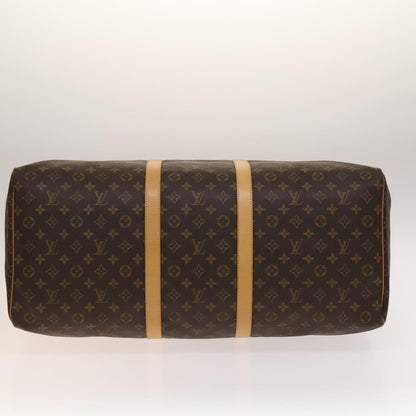 Louis Vuitton Keepall Bag Monogram Canvas, BROWN, CANVAS, Travel bag