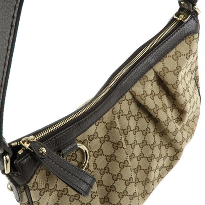 Gucci Sukey Hobo GG Canvas with Leather, Beige, Canvas, Shoulder Bag