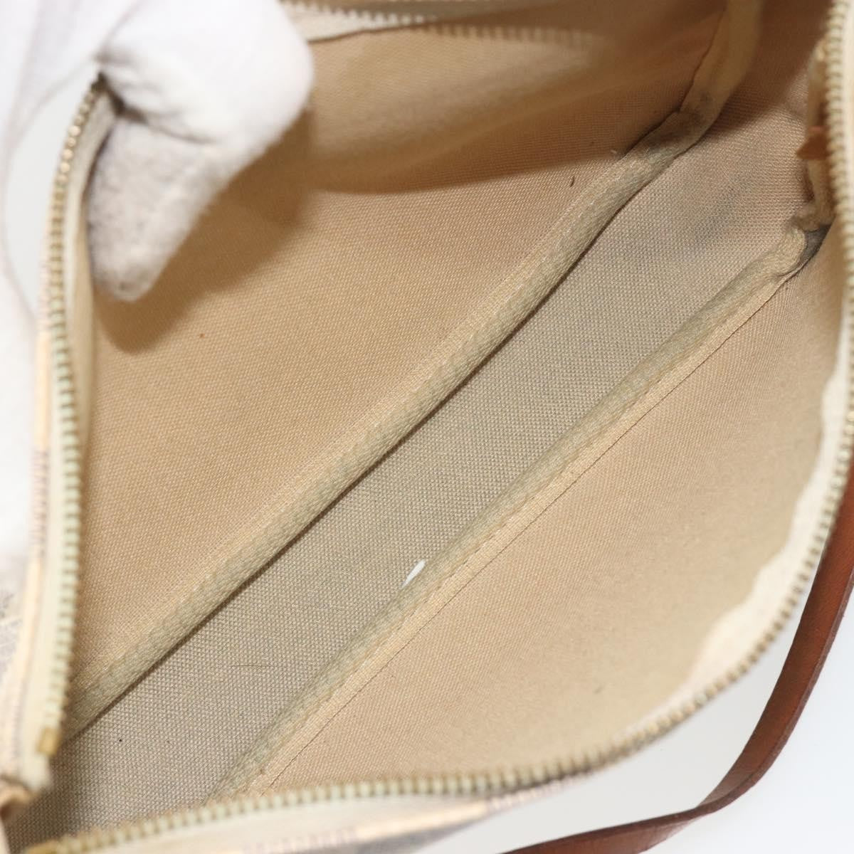 Louis Vuitton Pochette Accessoires Damier, Beige, Canvas, Clutch