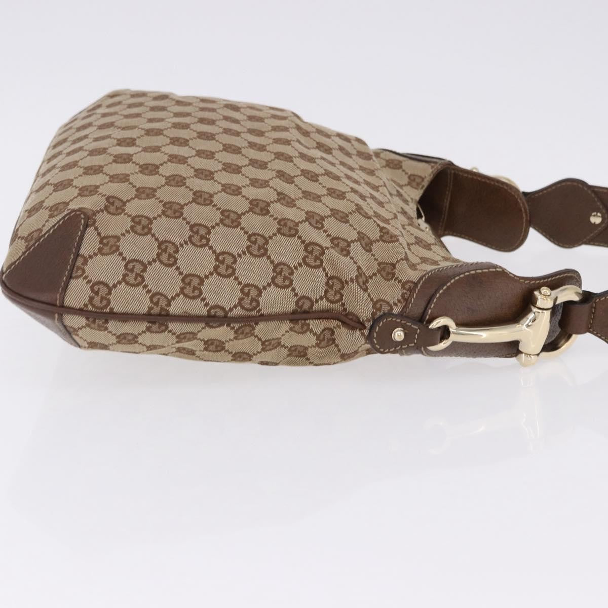 Gucci Horsebit Hobo GG Canvas, Beige, Canvas, Handbag