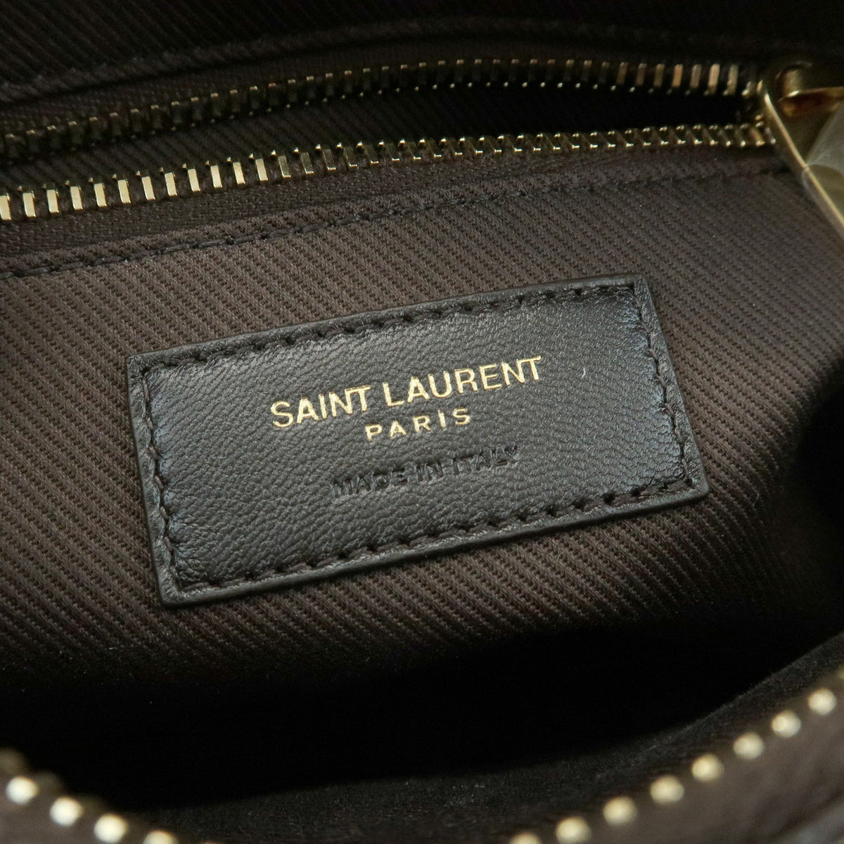 Saint Laurent Le Monogramme Camera Monogram All Over Coated Canvas and Leather, Brown, Canvas, Handbag