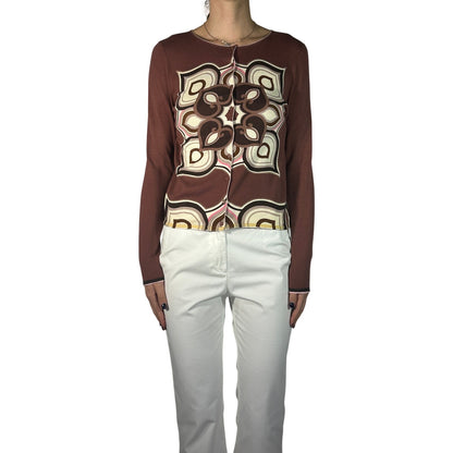 Maliparmi Floral Button Front Cardigan