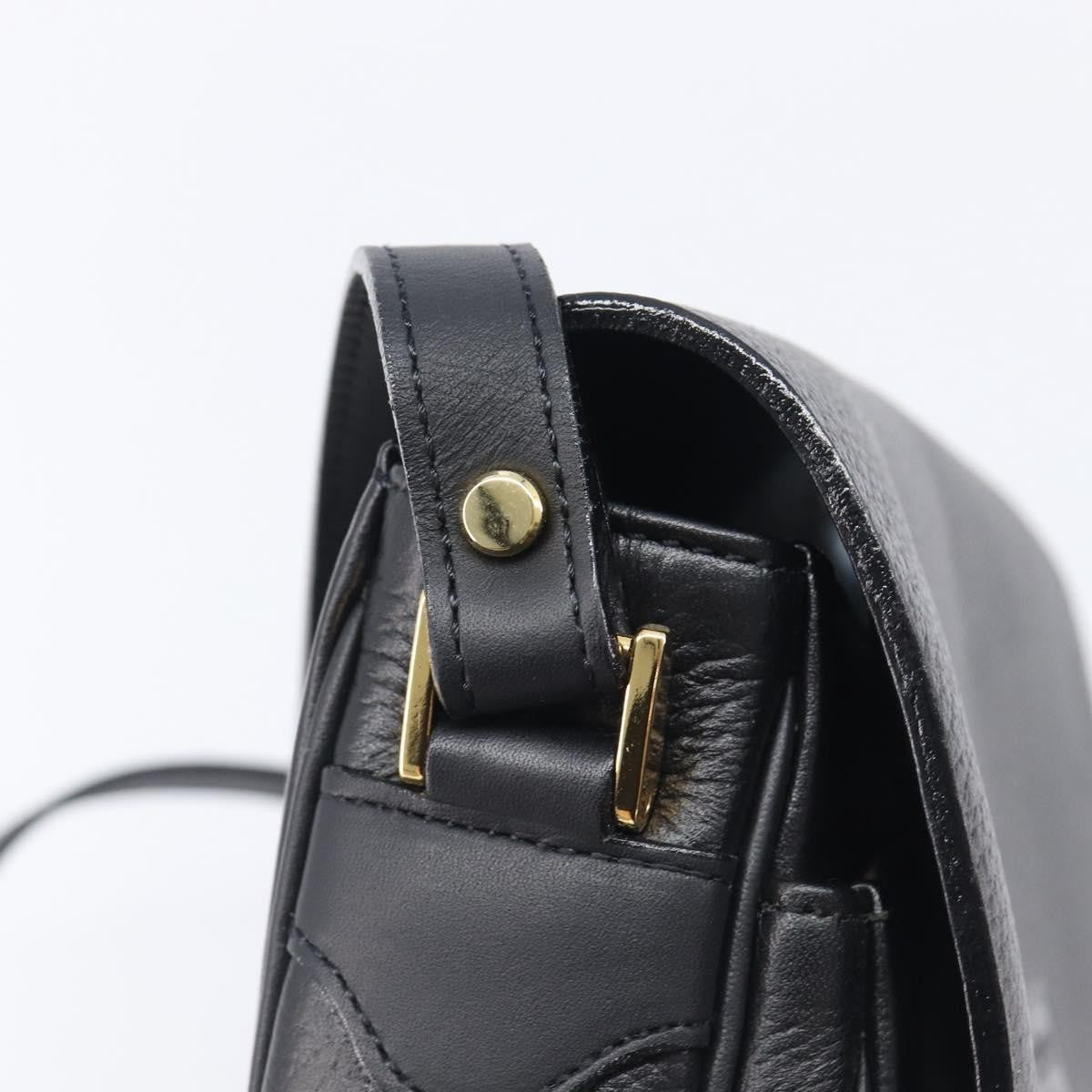 Gucci Shoulder Leather, Black, Leather, Shoulder Bag