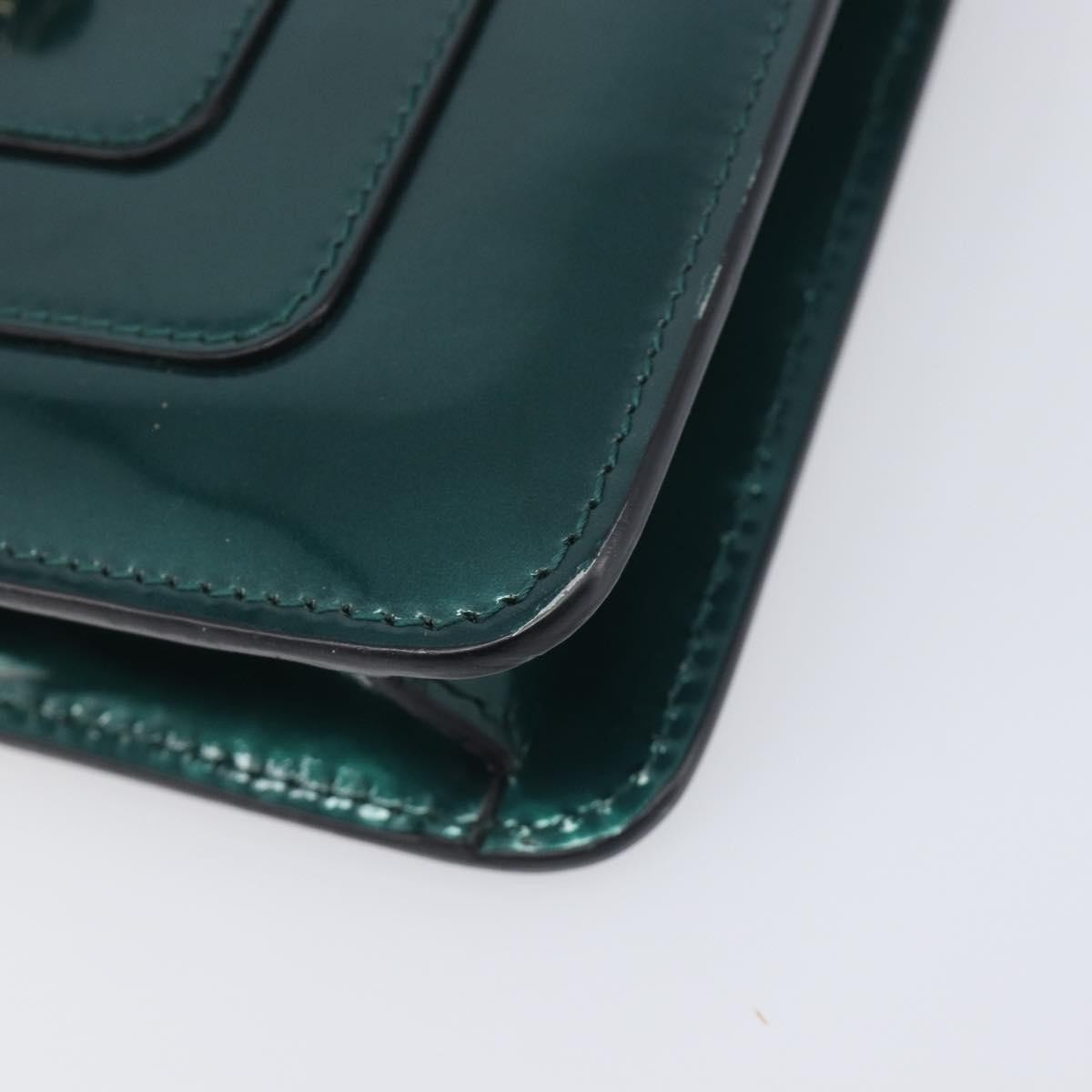 Bvlgari Serpenti Forever Patent, Green, Patent Leather, Shoulder Bag