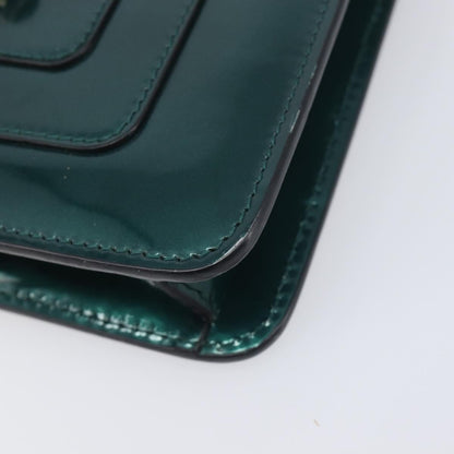 Bvlgari Serpenti Forever Patent, Green, Patent Leather, Shoulder Bag