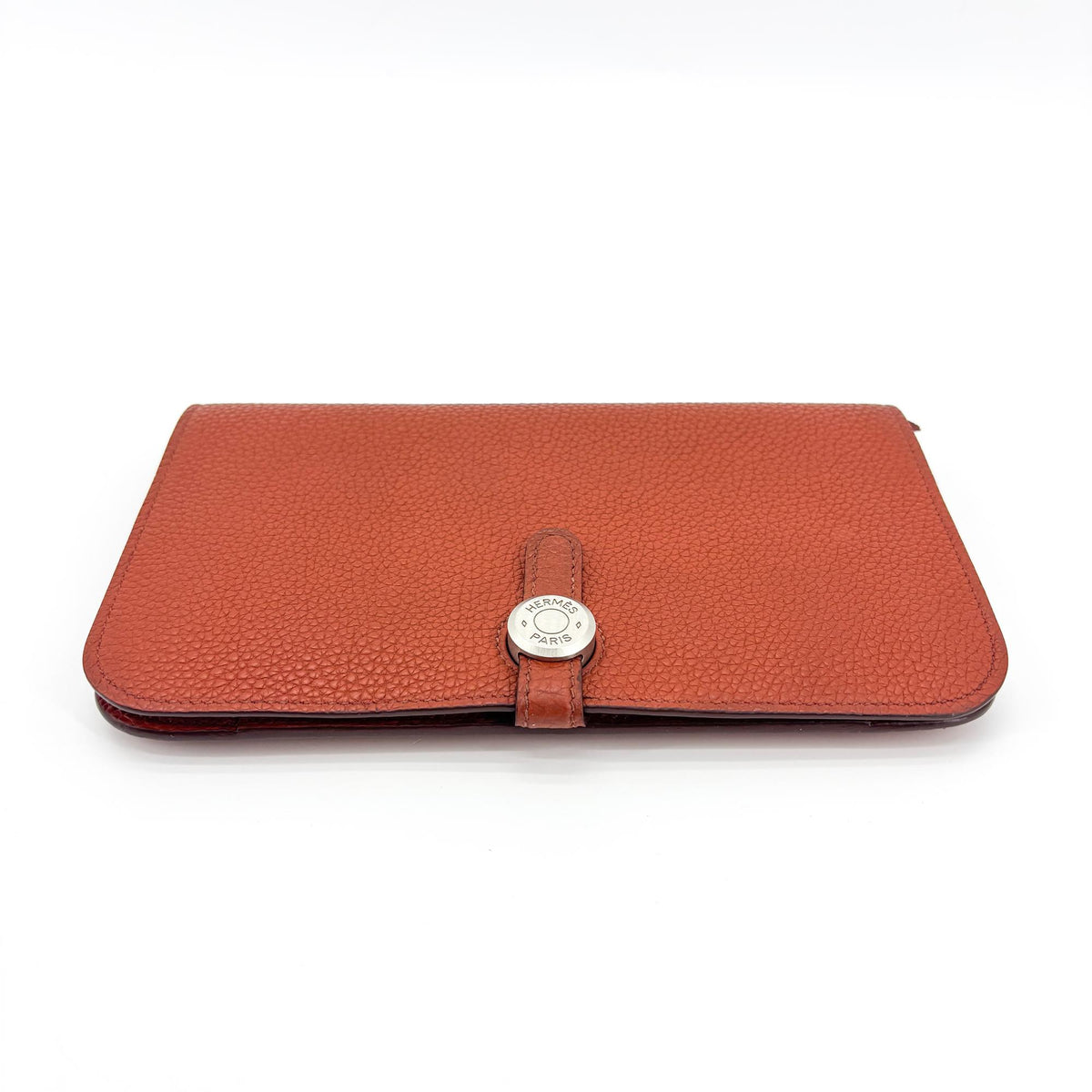 Hermes Bicolor Dogon Duo Combined Leather, Brown, Leather, Wallet