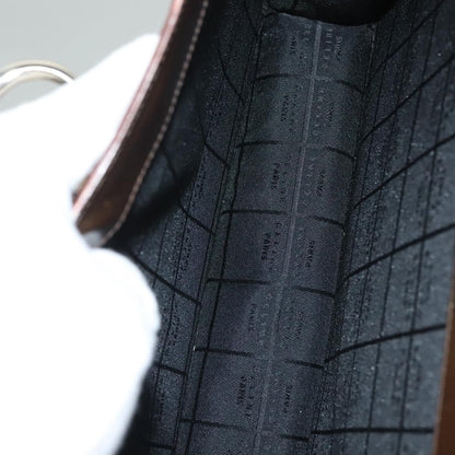 Celine Shoulder Leather, Khaki, Patent Leather, Shoulder Bag