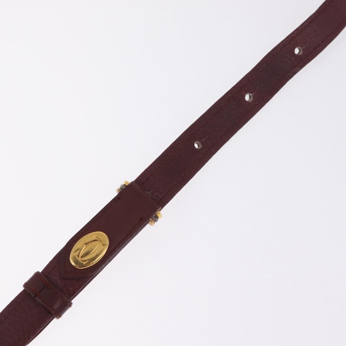 Cartier Tasseled Must de Cartier Leather, Burgundy, Leather, Shoulder Bag