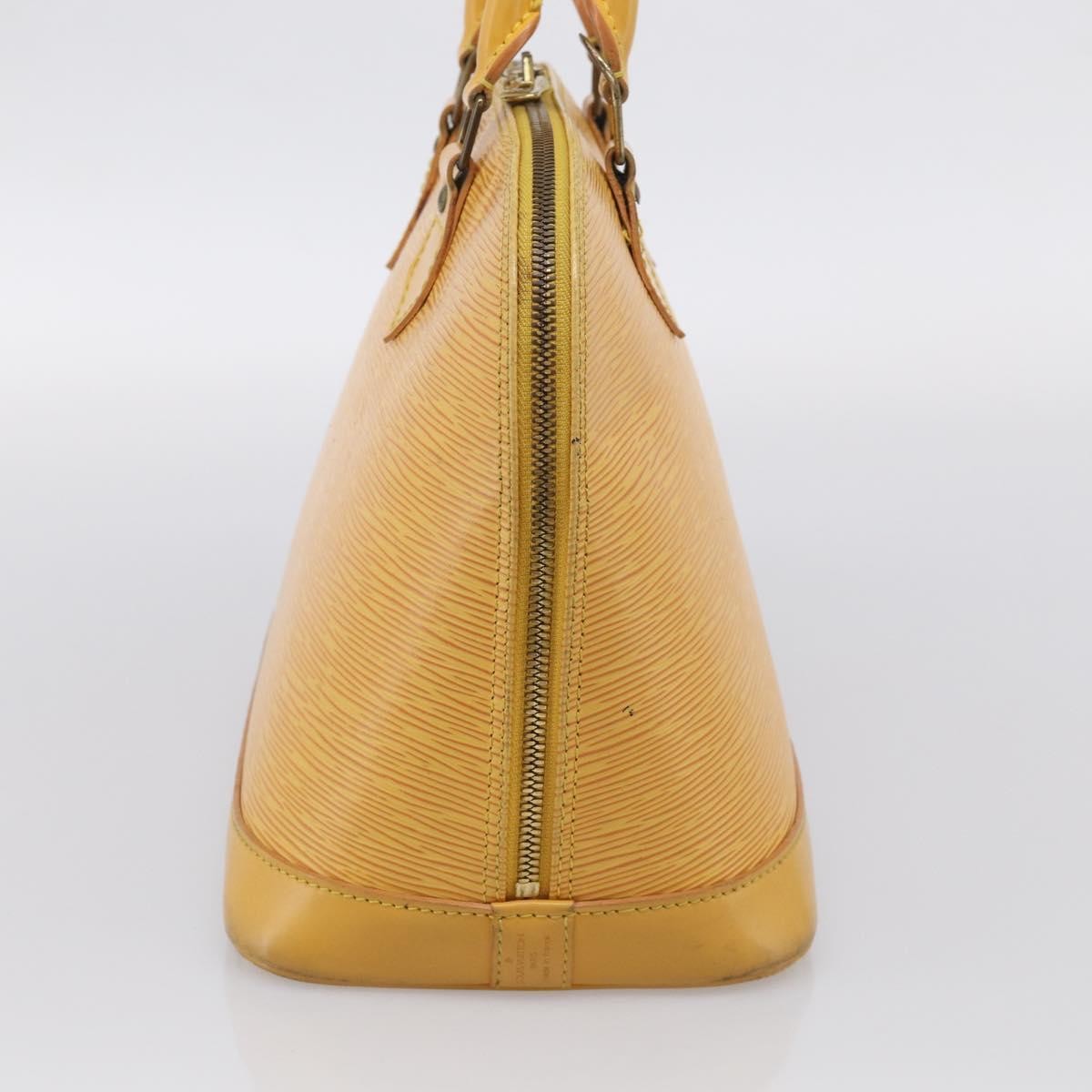 Louis Vuitton Vintage Alma Epi Leather, Yellow, Leather, Handbag