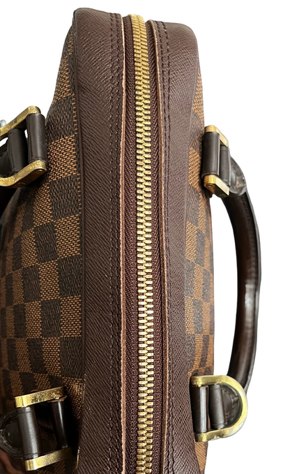 Louis Vuitton Brera Damier Ebene, Brown, Leather, Handbag