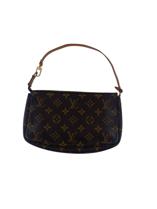 Louis Vuitton Pochette Accessoires Monogram Canvas, BROWN, CANVAS, Bag