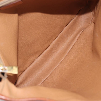 Celine Vintage Macadam Shopper Coated Canvas, Brown, Canvas, Tote Bag