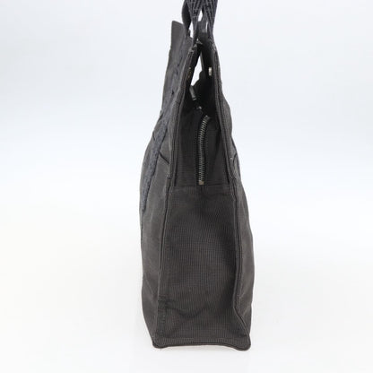 Hermes Fourre-tout Herline Canvas, Gray, Canvas, Tote Bag