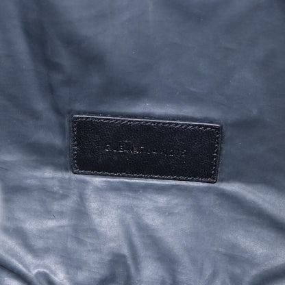 Saint Laurent Beach Zip Canvas, Khaki, Canvas, Clutch