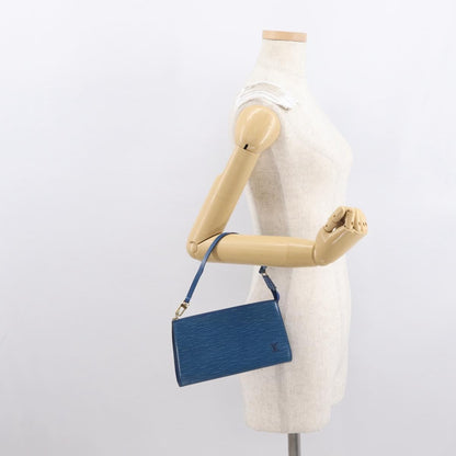 Louis Vuitton Pochette Accessoires Epi Leather, Blue, Leather, Clutch