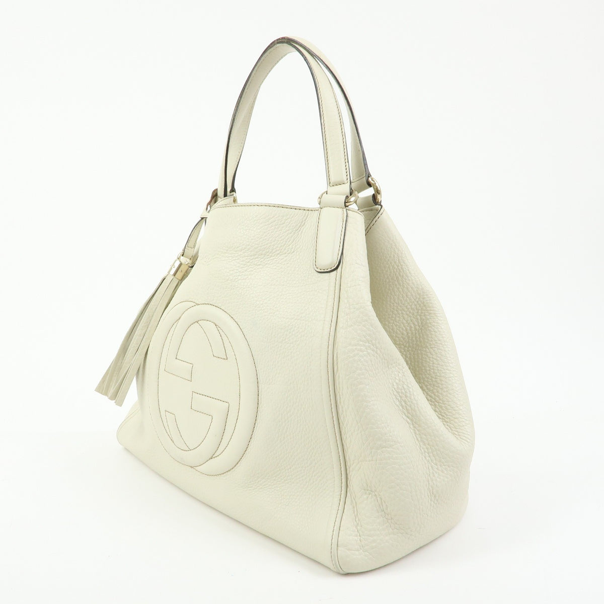 Gucci Soho Leather, Beige, Leather, Shoulder Bag