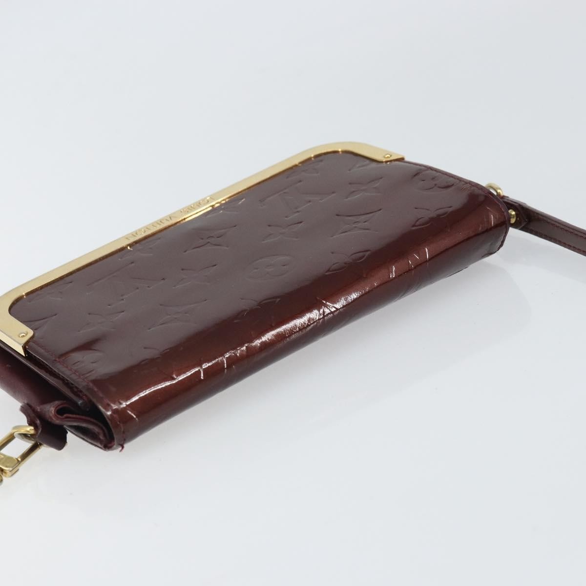 Louis Vuitton Rossmore Monogram Vernis, Burgundy, Patent Leather, Handbag
