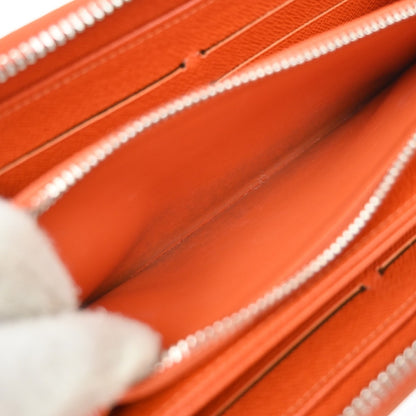 Louis Vuitton Zippy Organizer Epi Leather, Orange, Leather, Wallet
