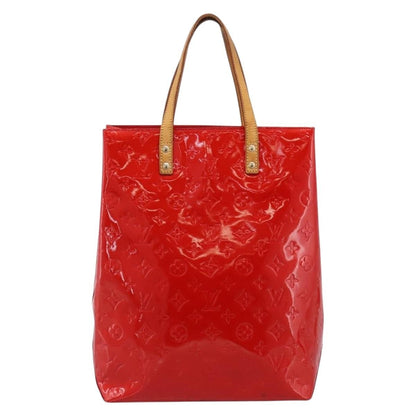 Louis Vuitton Reade Monogram Vernis, Red, Patent Leather, Handbag