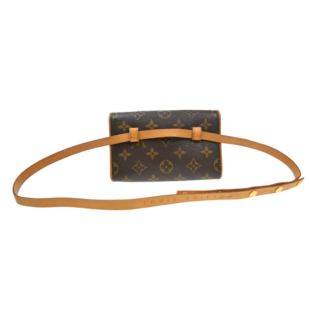 Louis Vuitton Florentine Waist Monogram Canvas, Brown, Canvas, Clutch