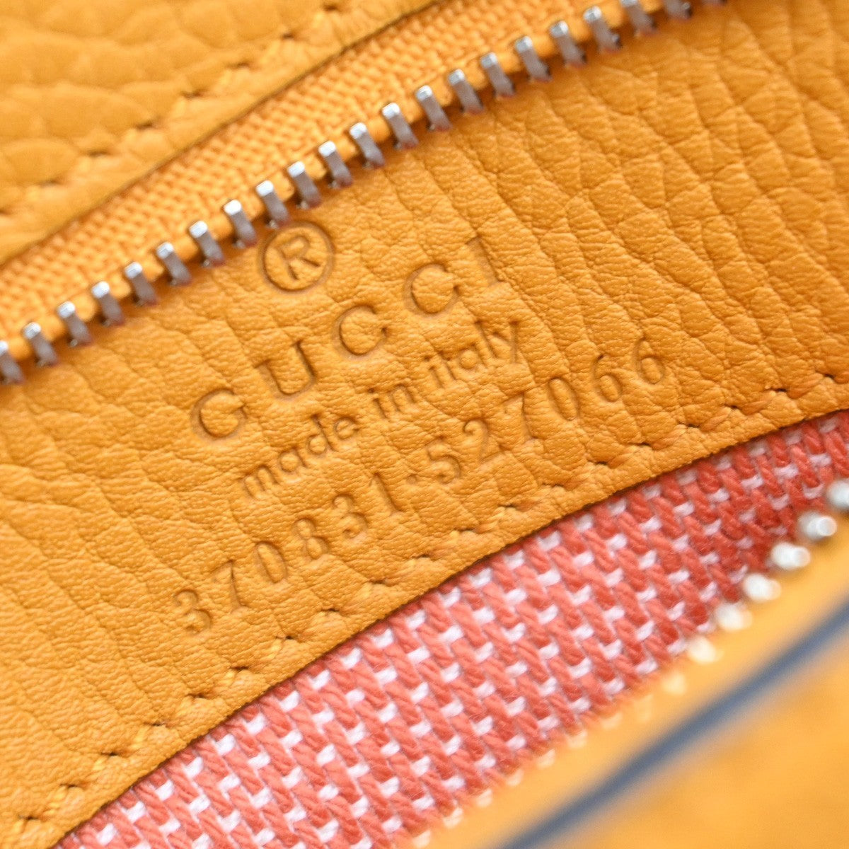 Gucci Bamboo Daily Top Handle Leather, Orange, Leather, Handbag