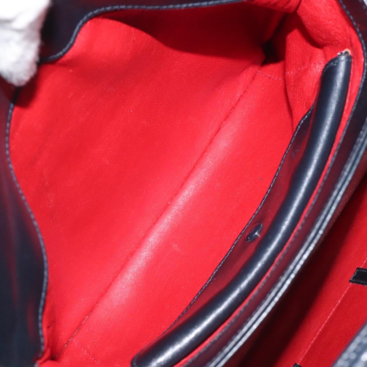 Gucci Vintage Leather, Navy, Leather, Handbag