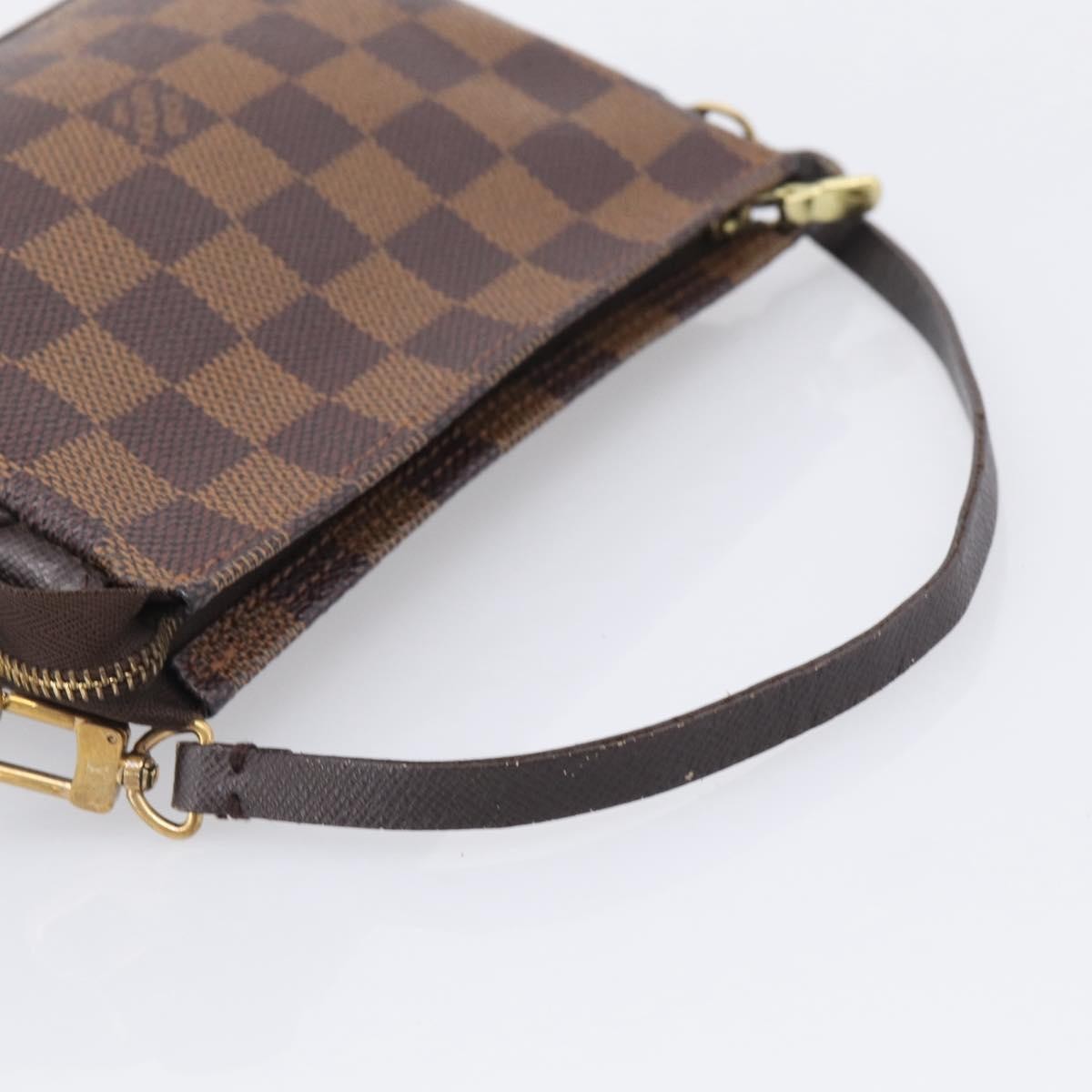 Louis Vuitton Trousse Make Up Damier, Brown, Canvas, Clutch