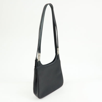 Salvatore Ferragamo Shoulder Bag Leather, Black, Leather, Shoulder Bag