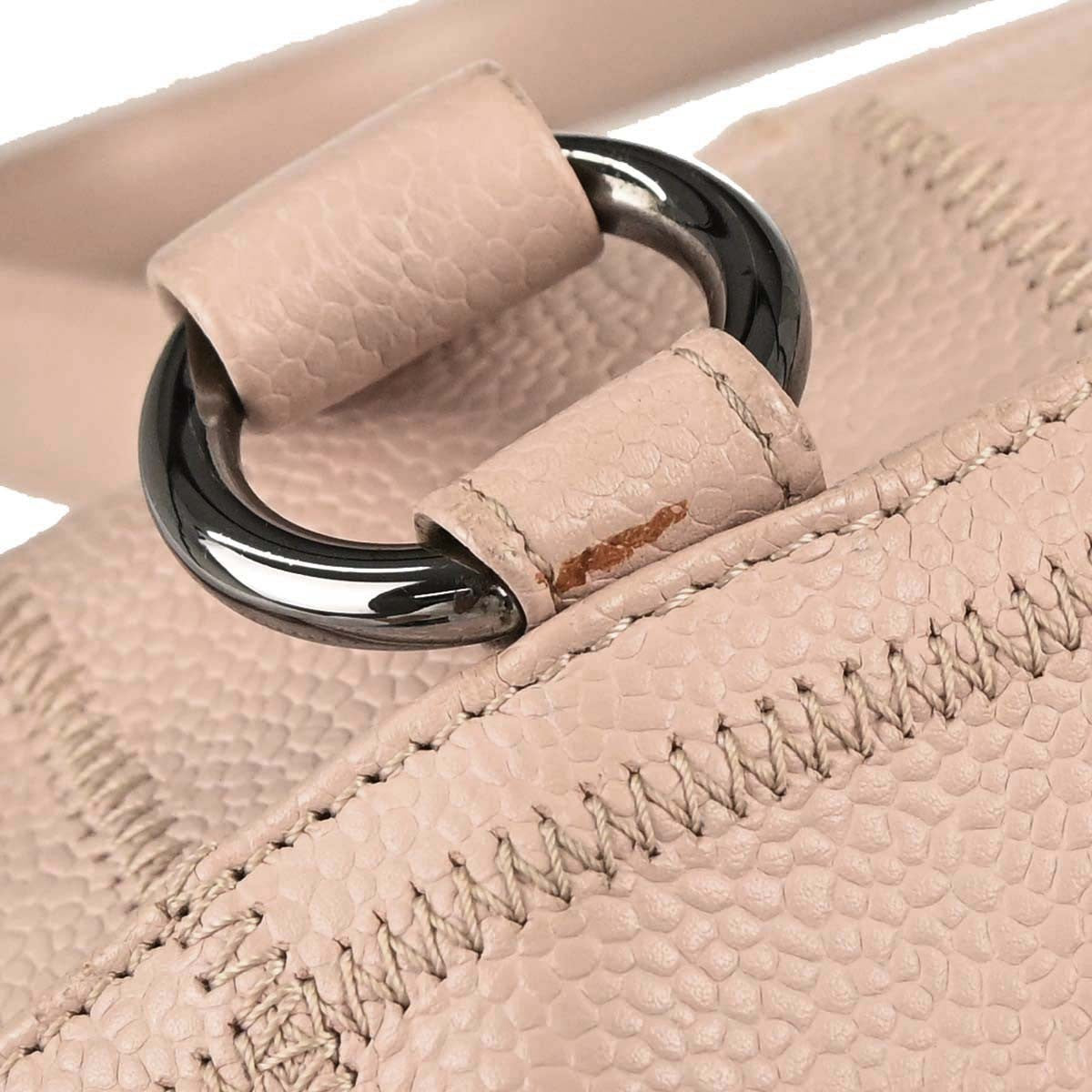 Chanel Square Stitch Bowler Quilted Calfskin, Pink, Leather, Shoulder Bag