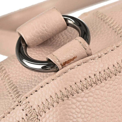 Chanel Square Stitch Bowler Quilted Calfskin, Pink, Leather, Shoulder Bag