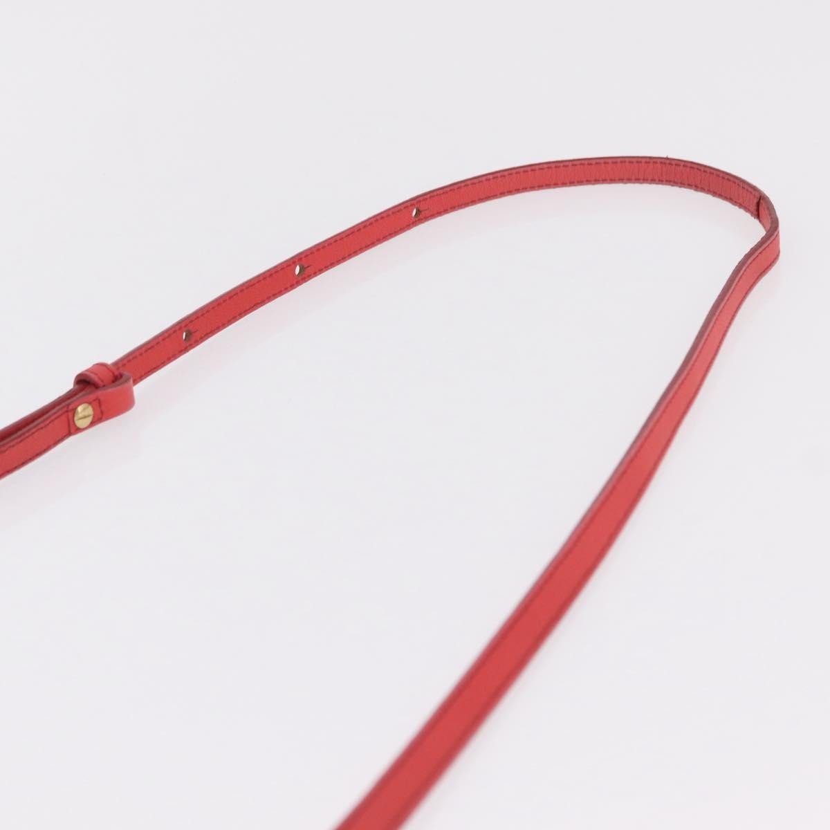 Celine Trio Leather, Red, Leather, Crossbody Bag