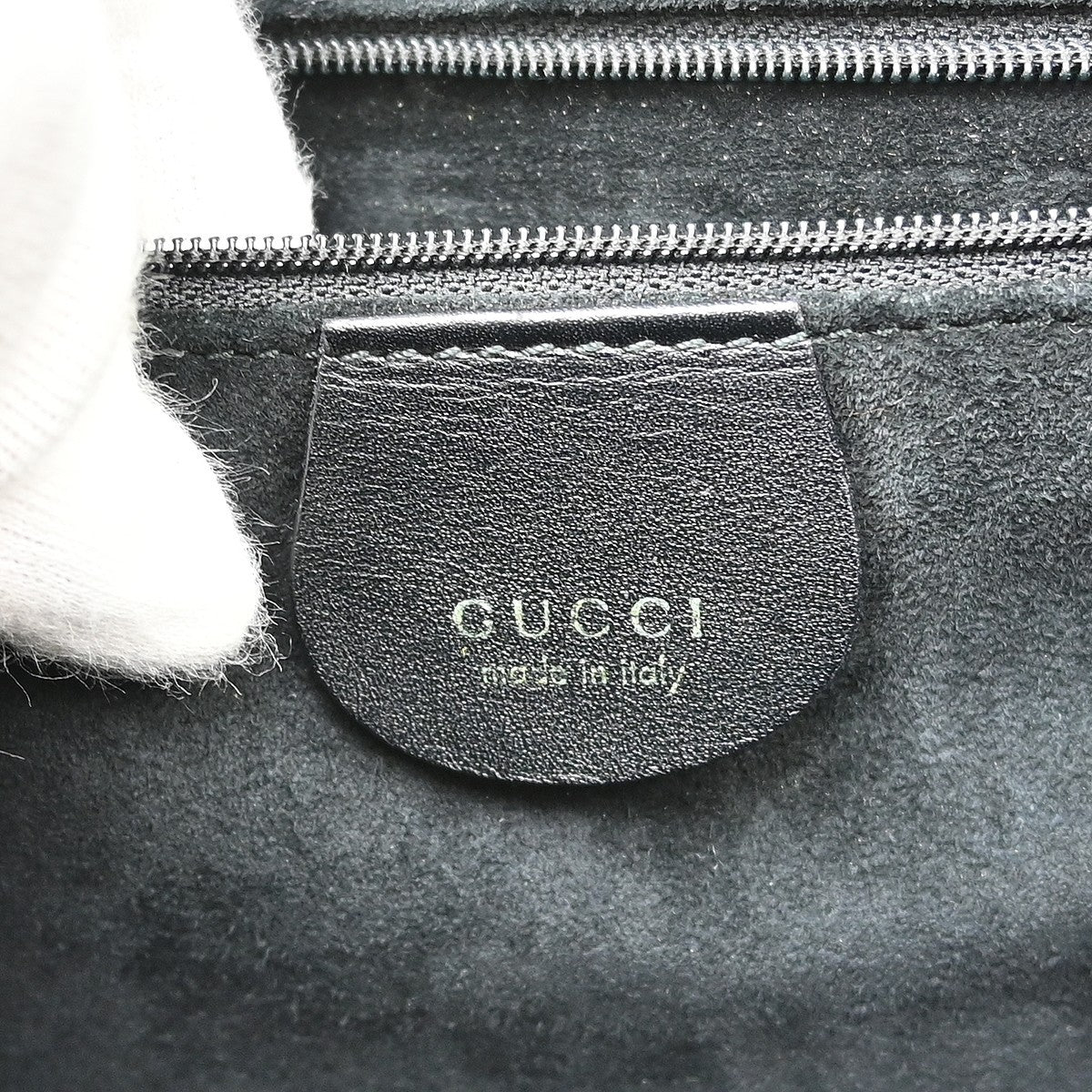 Gucci Vintage square G Leather, Black, Leather, Handbag