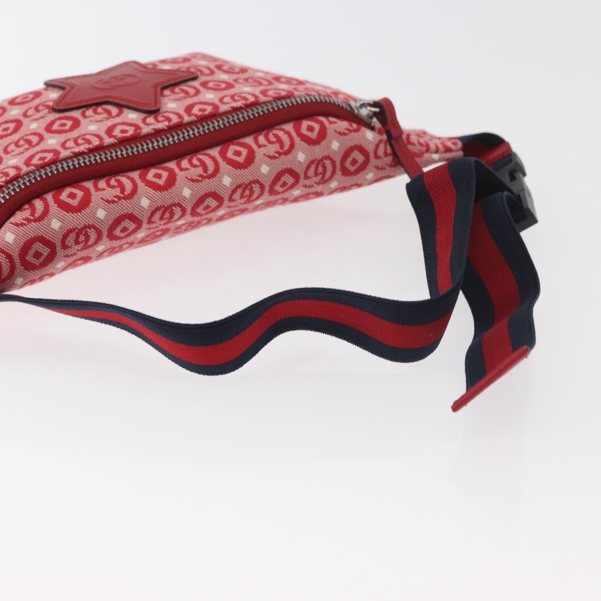 Gucci Children's Belt Printed Coated Canvas, Red, Canvas, Handbag