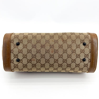 Gucci Bamboo Bullet GG Canvas, Brown, Canvas, Handbag
