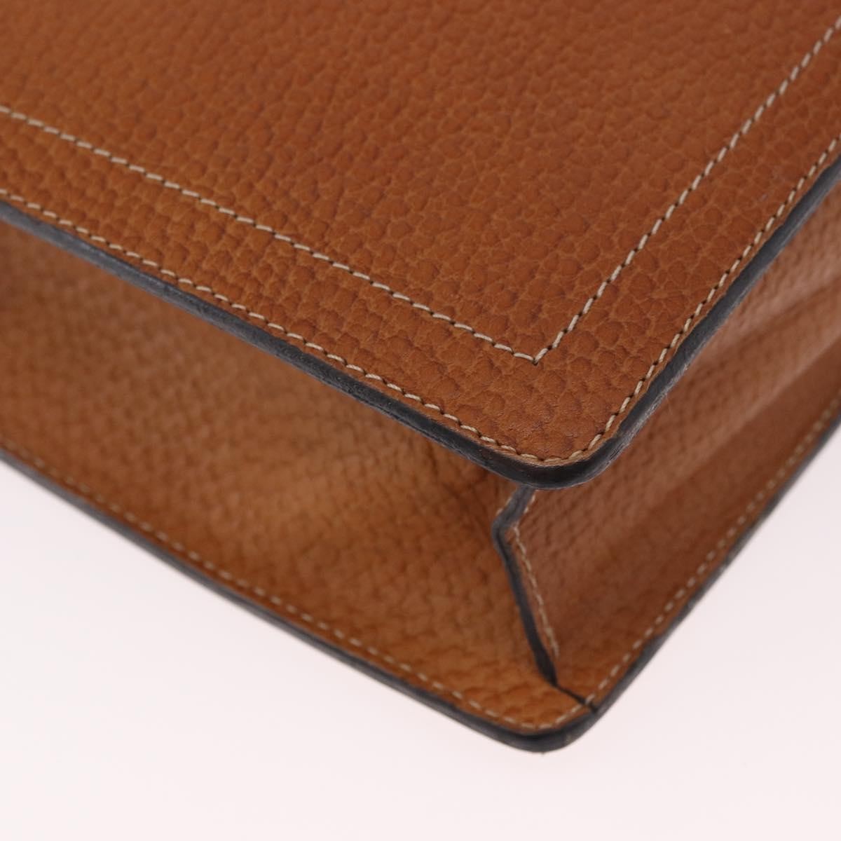 Loewe Anagram Business Leather, Brown, Leather, Briefcase