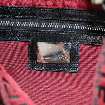 Fendi Baguette Zucchino Canvas, Red, Canvas, Handbag