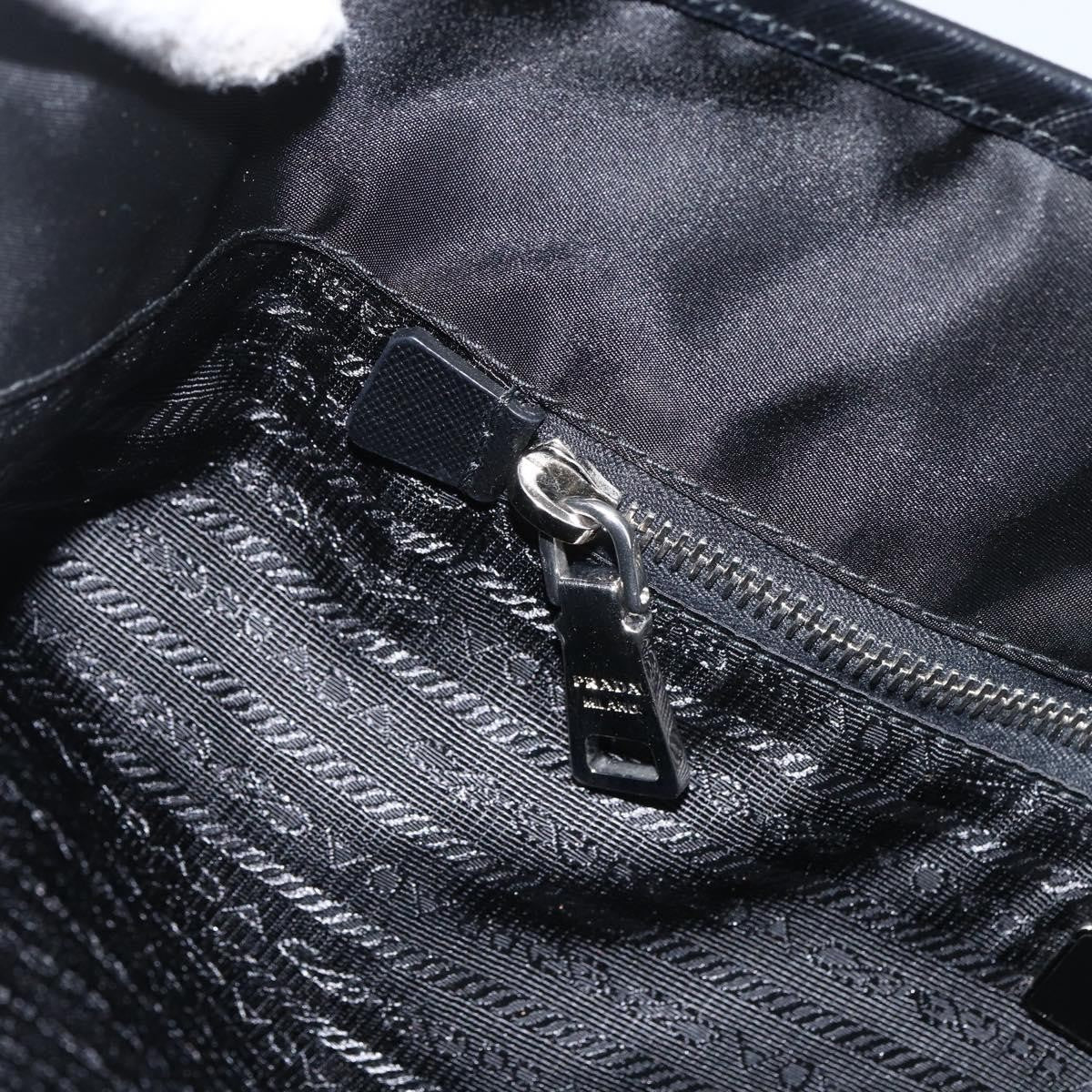 Prada Zip Tote Tessuto, Black, Nylon, Tote Bag