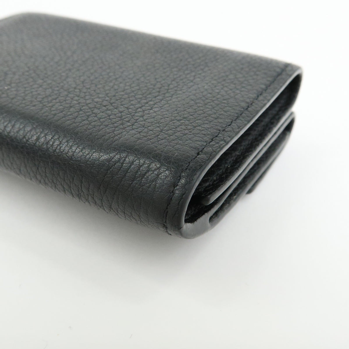 Louis Vuitton Lockmini Leather, Black, Leather, Wallet