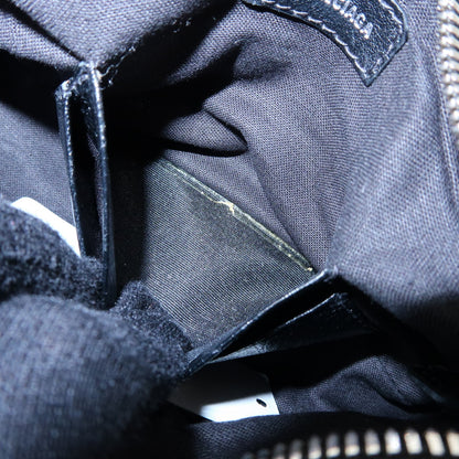 Balenciaga Le Cagole Giant Studs Chain Leather, Black, Leather, Shoulder Bag