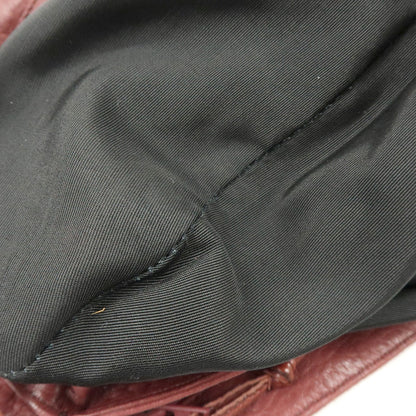 Loewe Anagram Leather, Burgundy, Leather, Tote Bag
