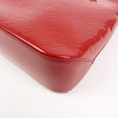 Louis Vuitton Brentwood Monogram Vernis, Red, Patent Leather, Handbag