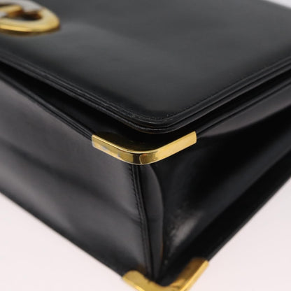 Christian Dior CD Shoulder bag Leather, Black, Calfskin, Shoulder Bag
